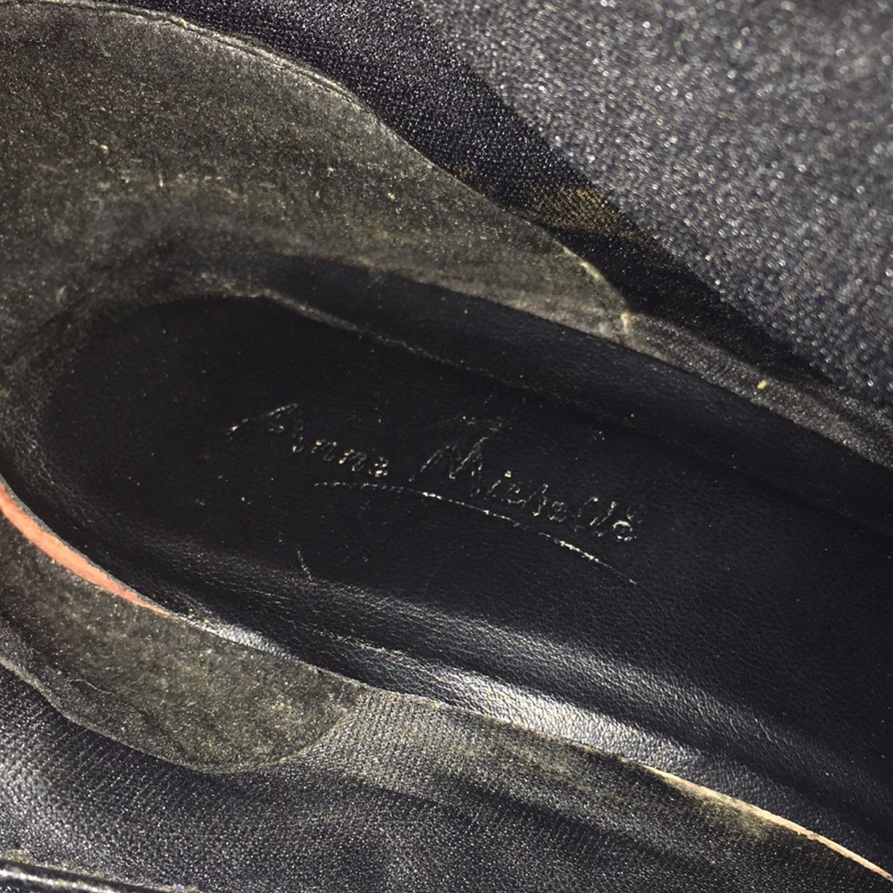 Anna Michelle Stiletto soft black almond toe zip over the knee cuff boot 29 EUC - Picture 13 of 17